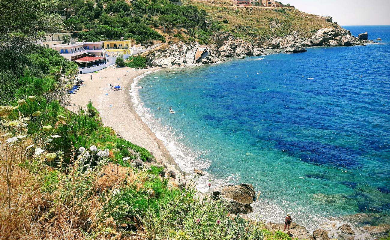 Photo of Melitsachas beach with gray sand &  pebble surface