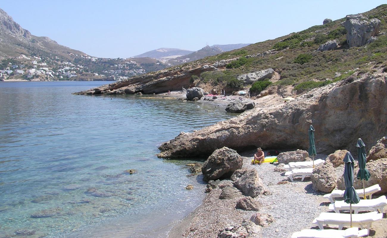 Photo of Paralia pothia with gray sand &  pebble surface