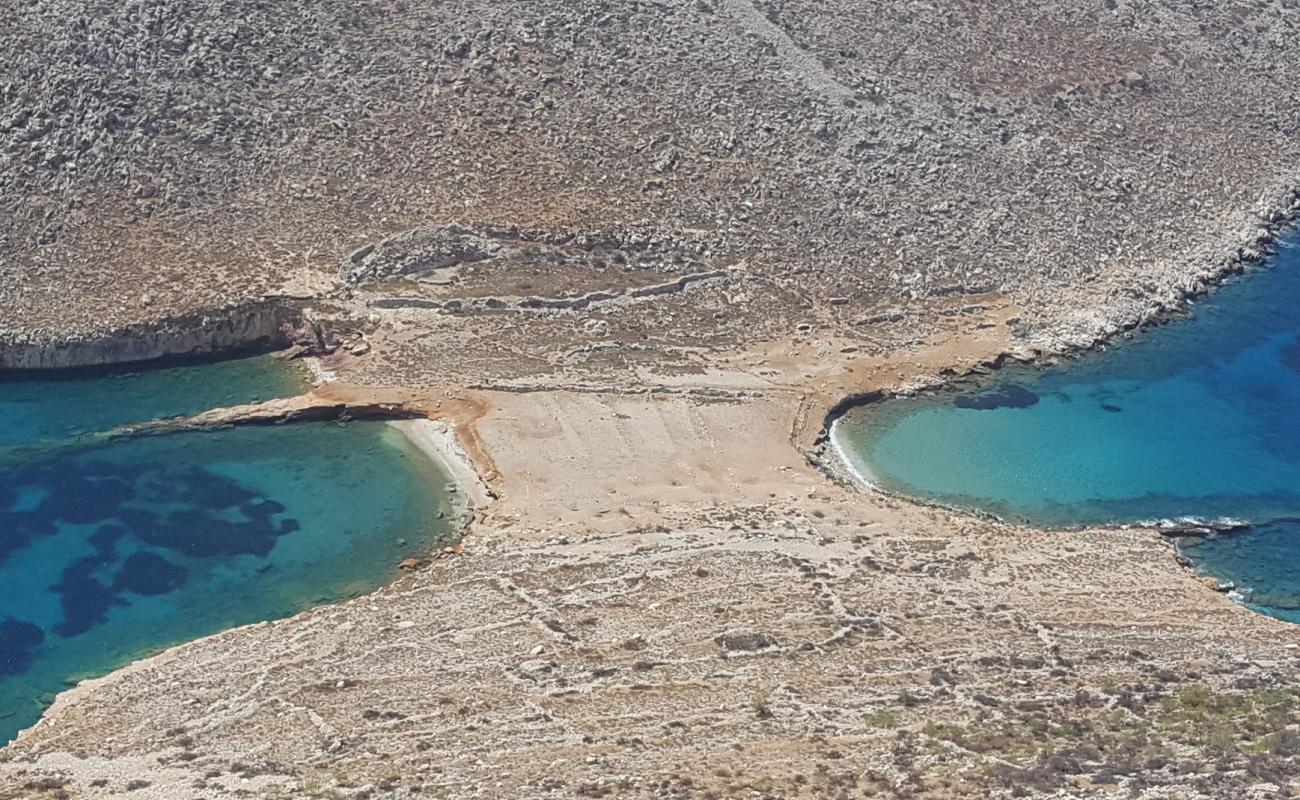 Photo of Trachia beach with light sand &  pebble surface