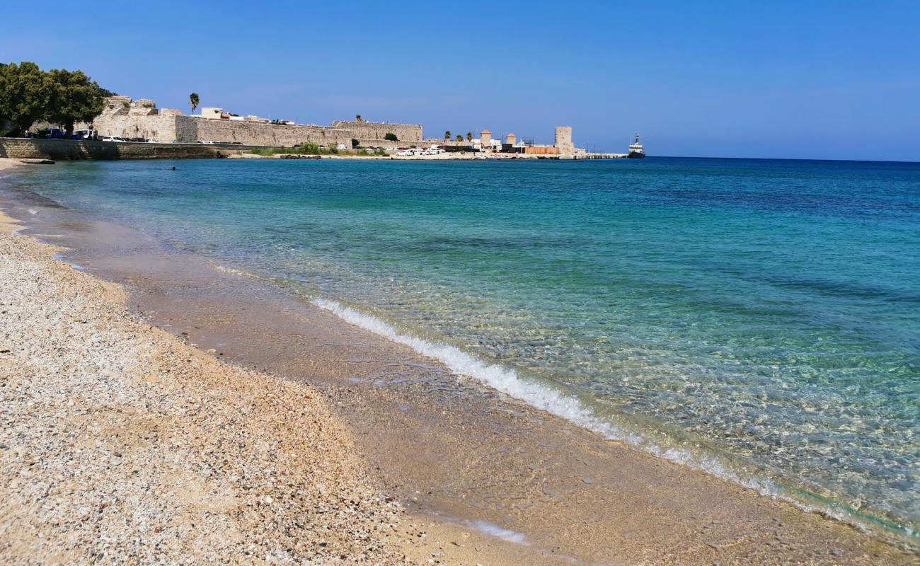 Photo of Agios Nikolaos beach with bright sand surface