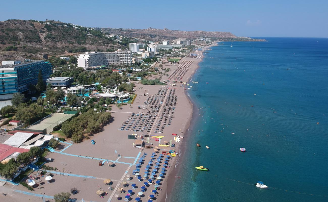 Photo of Faliraki Beach with bright sand surface