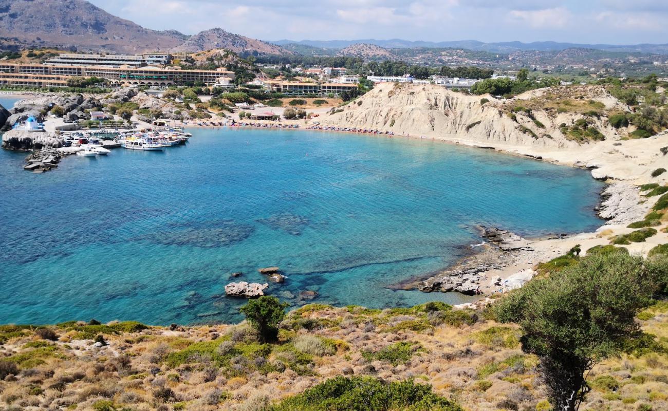 Photo of Kolimbia beach with bright sand surface