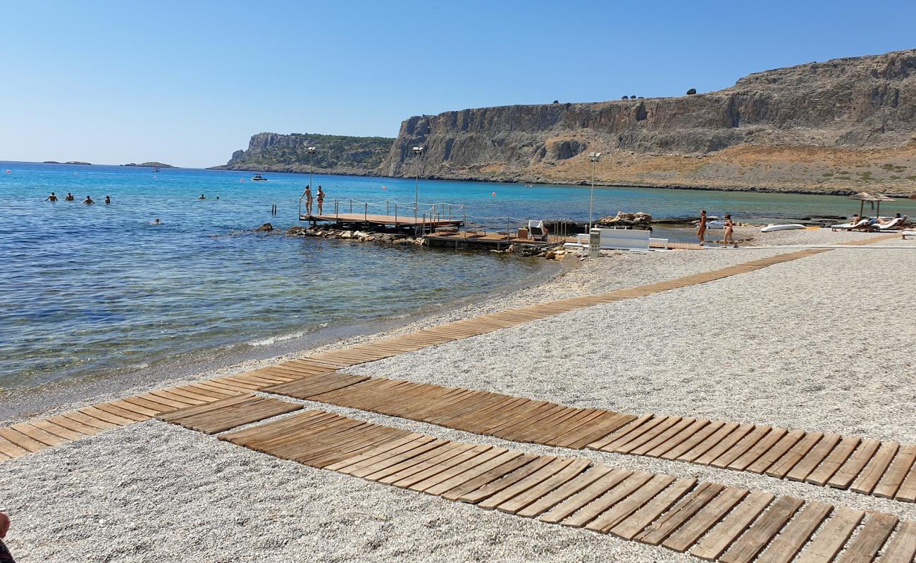 Photo of Mitsis Lindos Beach II with light pebble surface