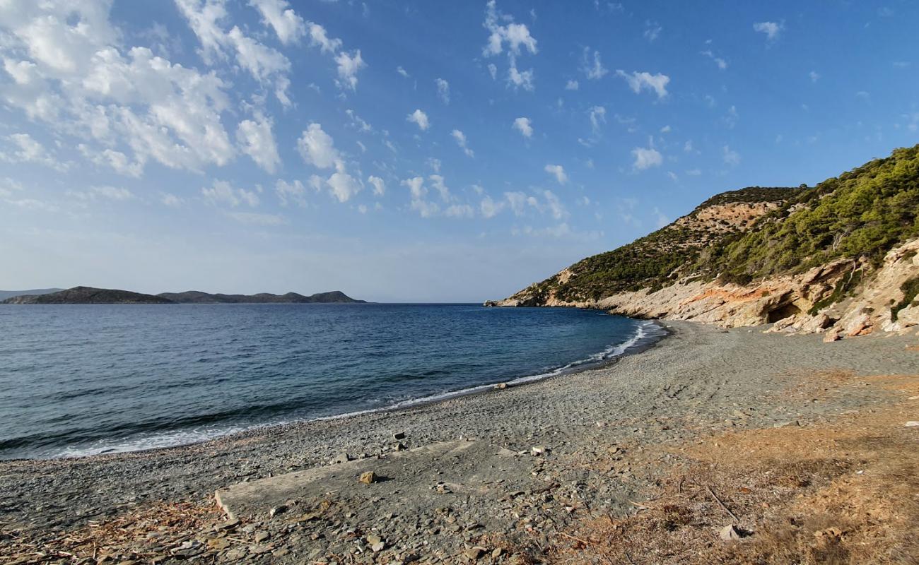 Photo of Paralia with gray sand &  pebble surface