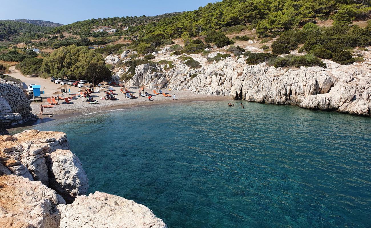 Photo of Κοpria Beach with light fine pebble surface