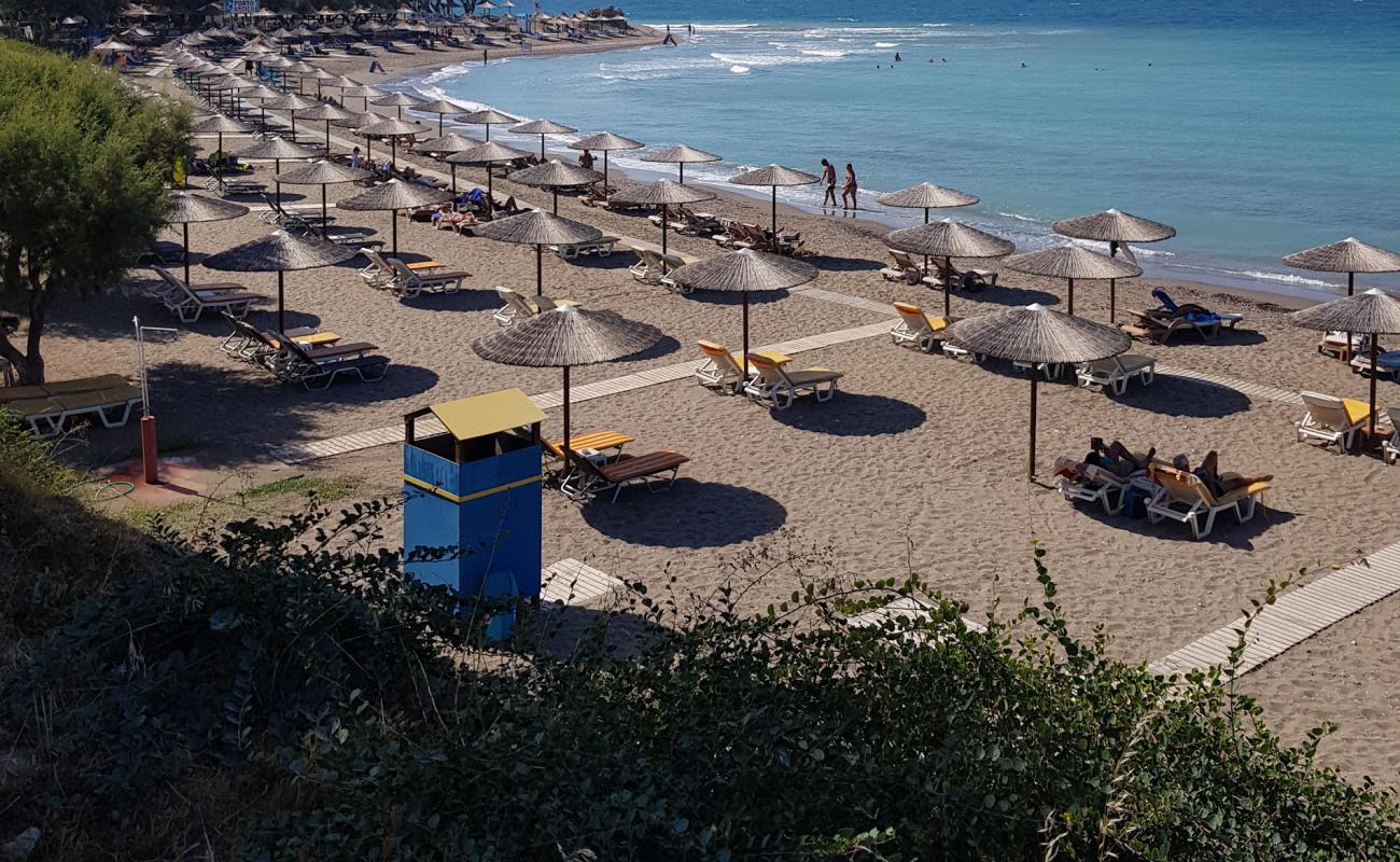 Photo of Kameros Beach with gray sand surface