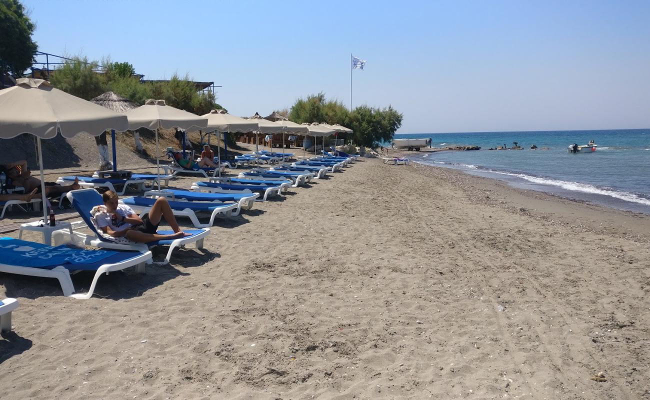 Photo of Kameros Beach IV with gray sand surface