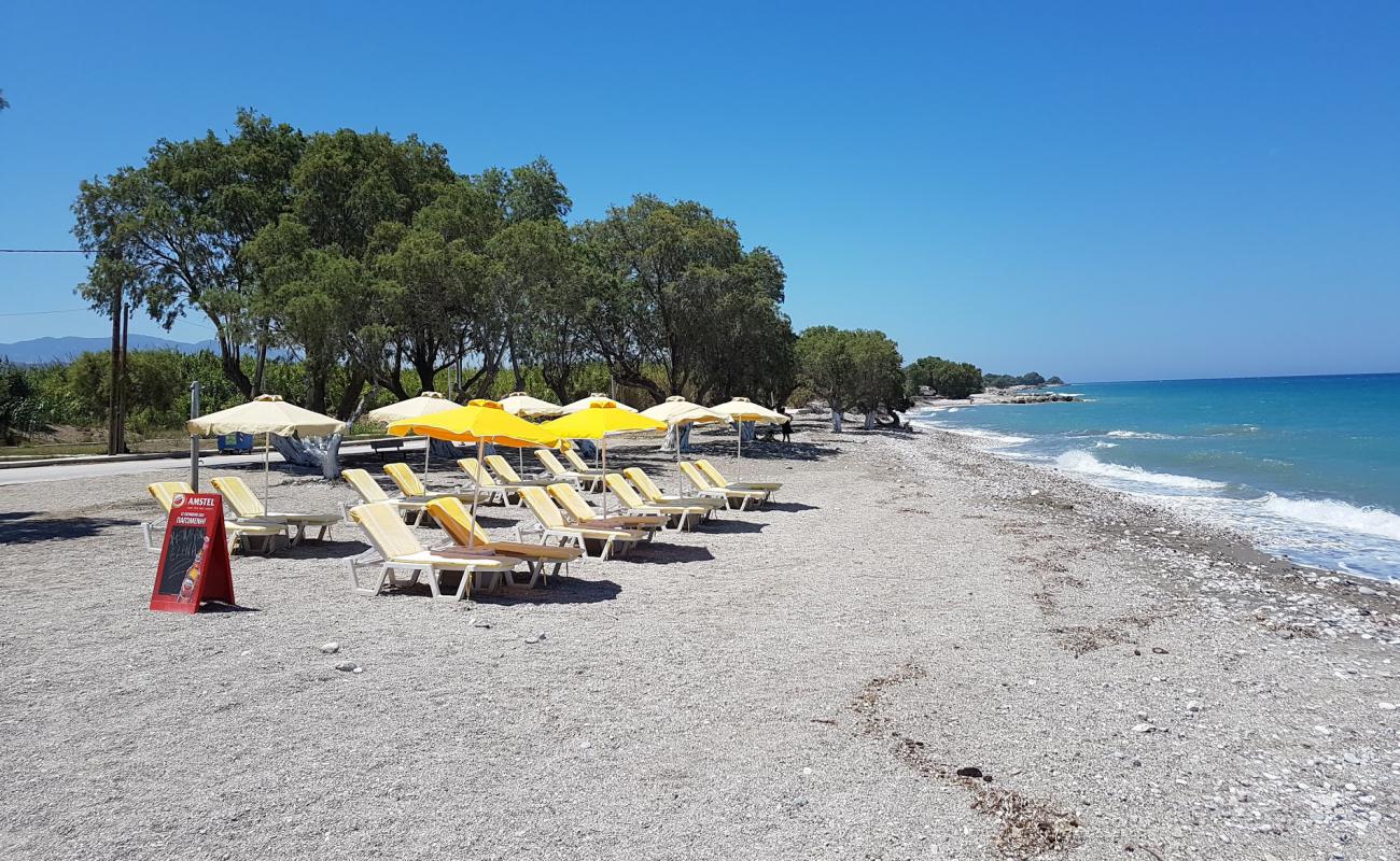 Photo of Soroni Beach with gray sand &  pebble surface