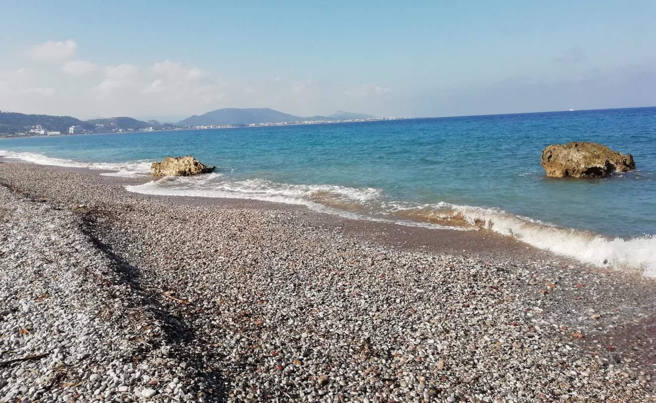 Photo of Kato Petres Beach with light fine pebble surface