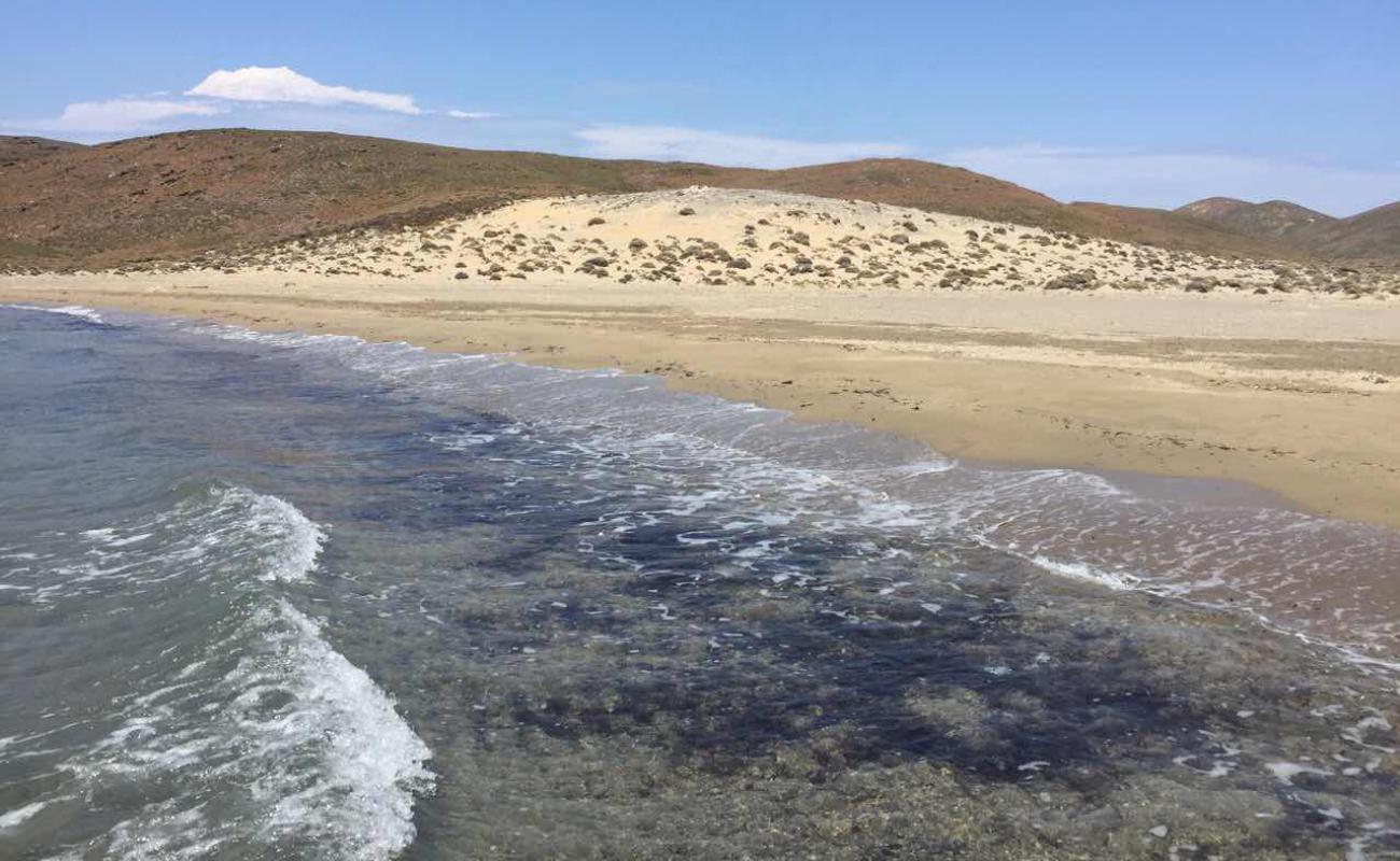 Photo of Psili Ammos with brown sand surface