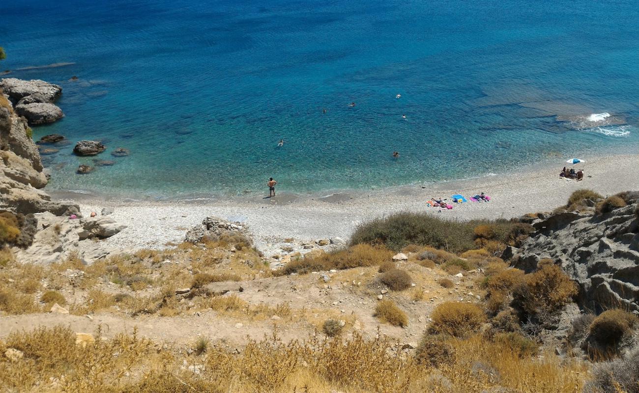 Photo of Anefanti beach with light pebble surface