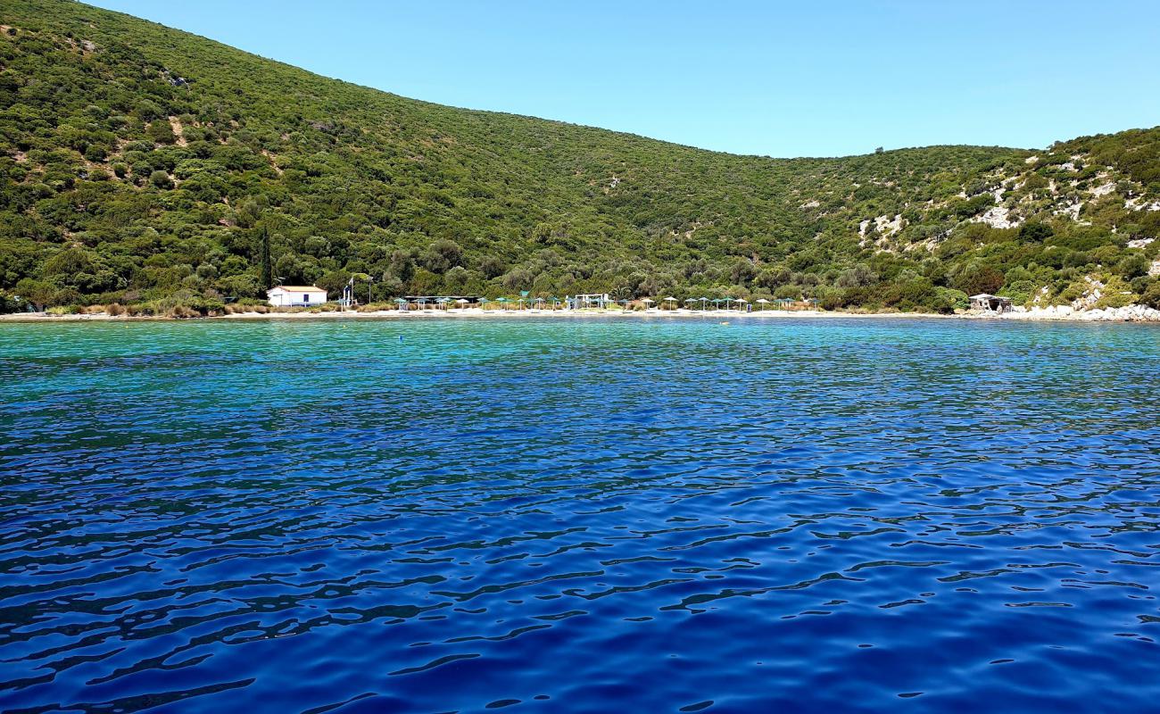 Photo of Megali Lakka with brown sand surface