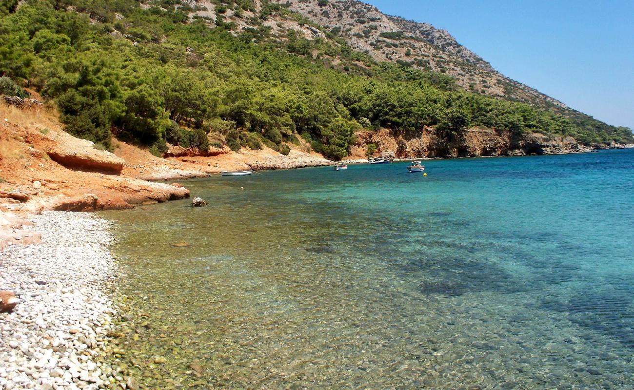 Photo of Sidera beach with light pebble surface