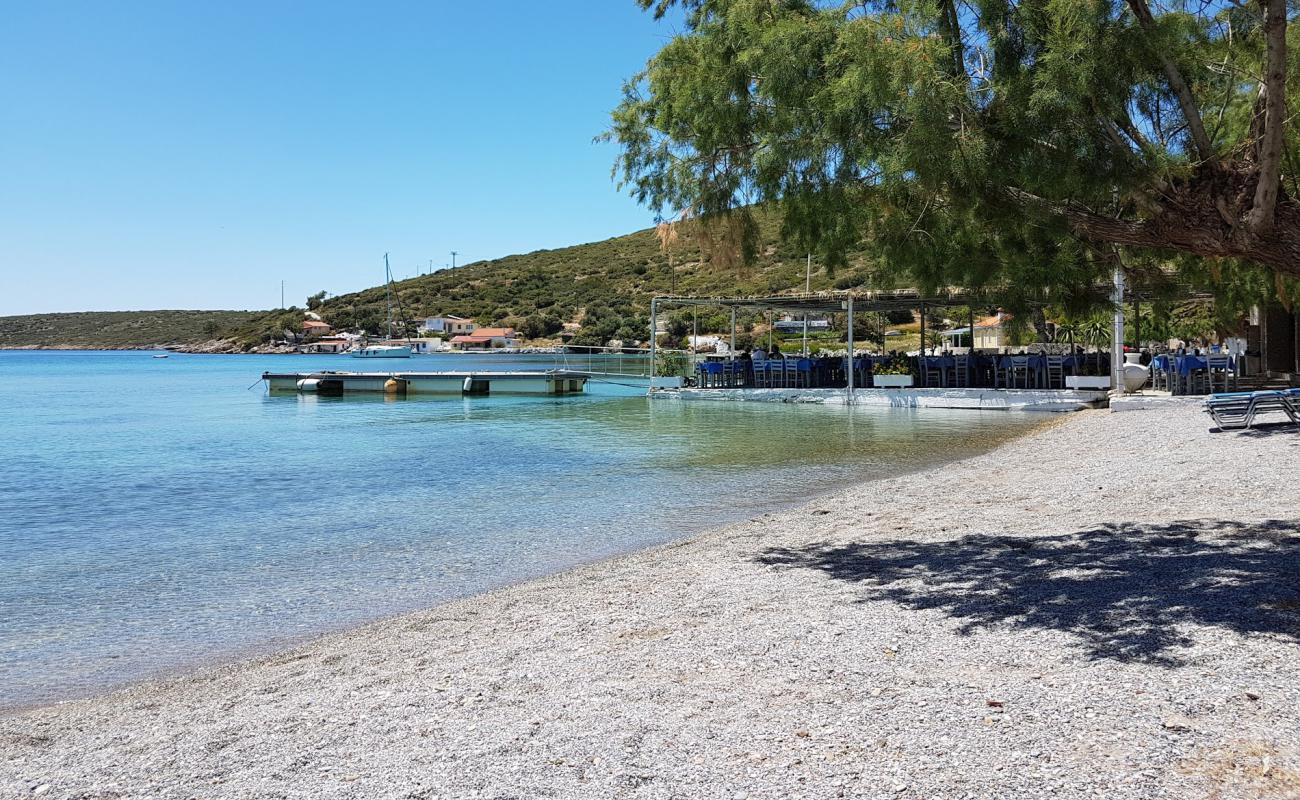 Photo of Port of Posidonio with light fine pebble surface