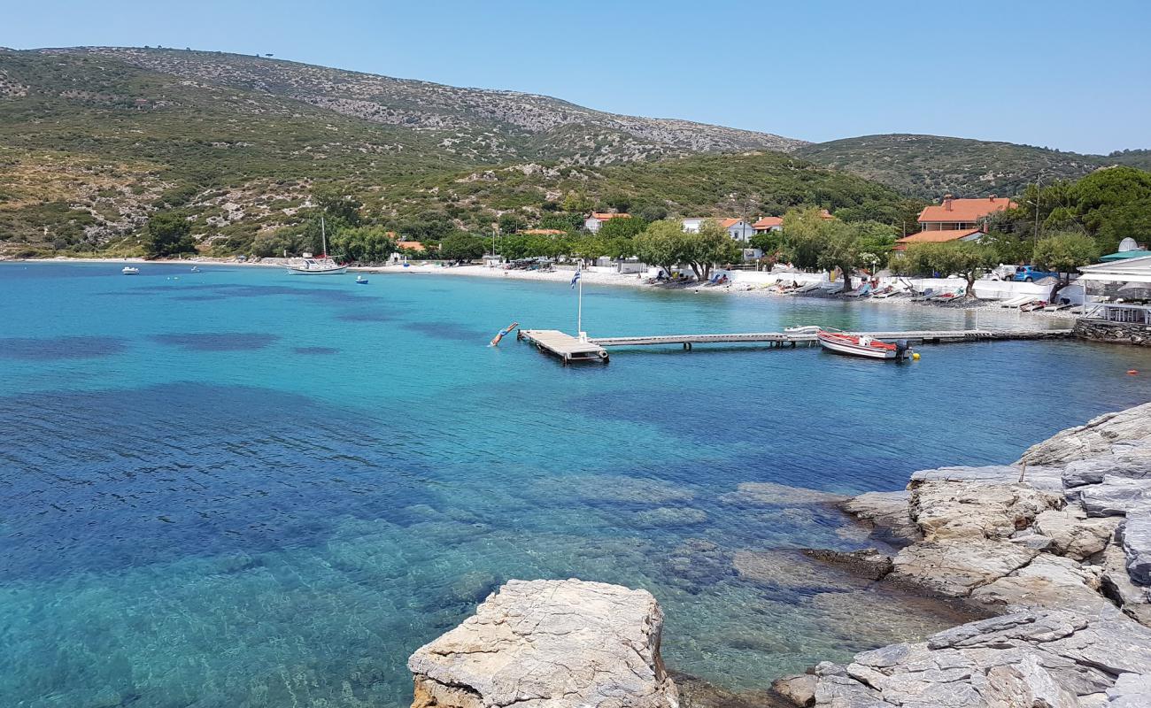 Photo of Vathi beach with light pebble surface