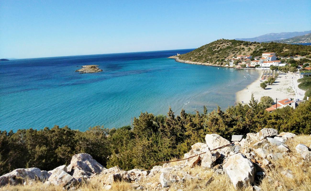 Photo of Psili Ammos beach with bright sand surface