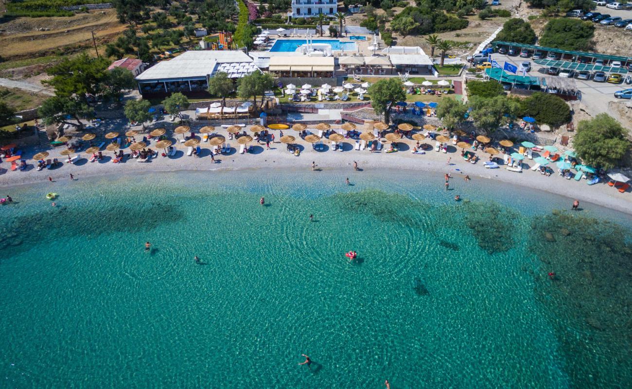 Photo of Paralia Glikoriza with light sand &  pebble surface