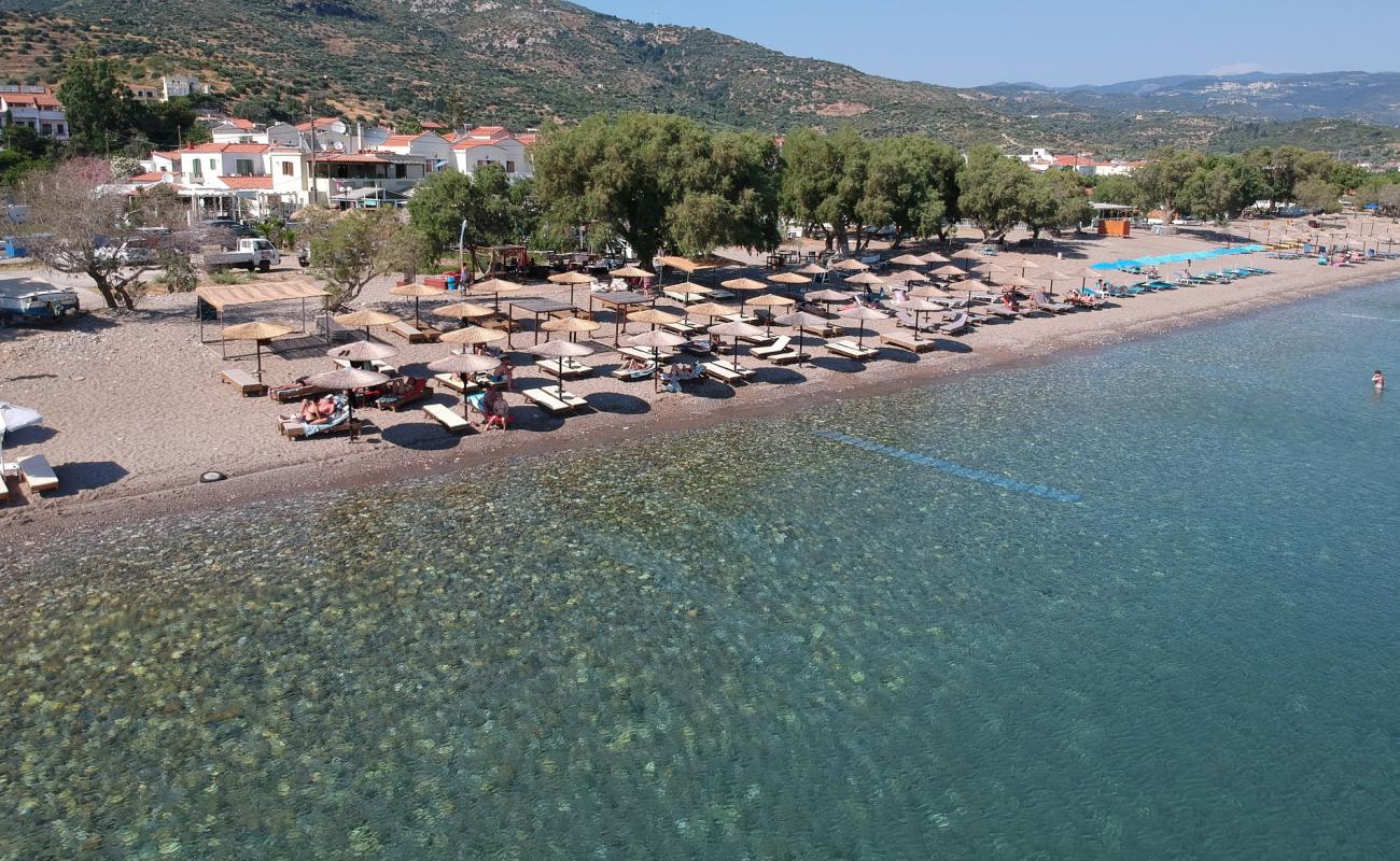 Photo of Votsalakia beach with black sand & pebble surface