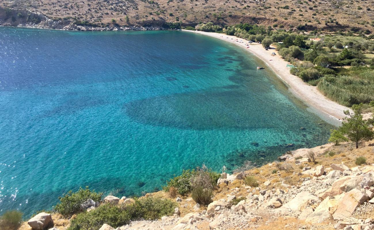 Photo of Elinda beach with light pebble surface