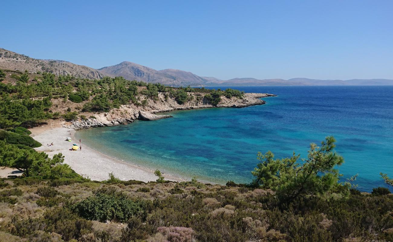 Photo of Tigani Beach with light pebble surface