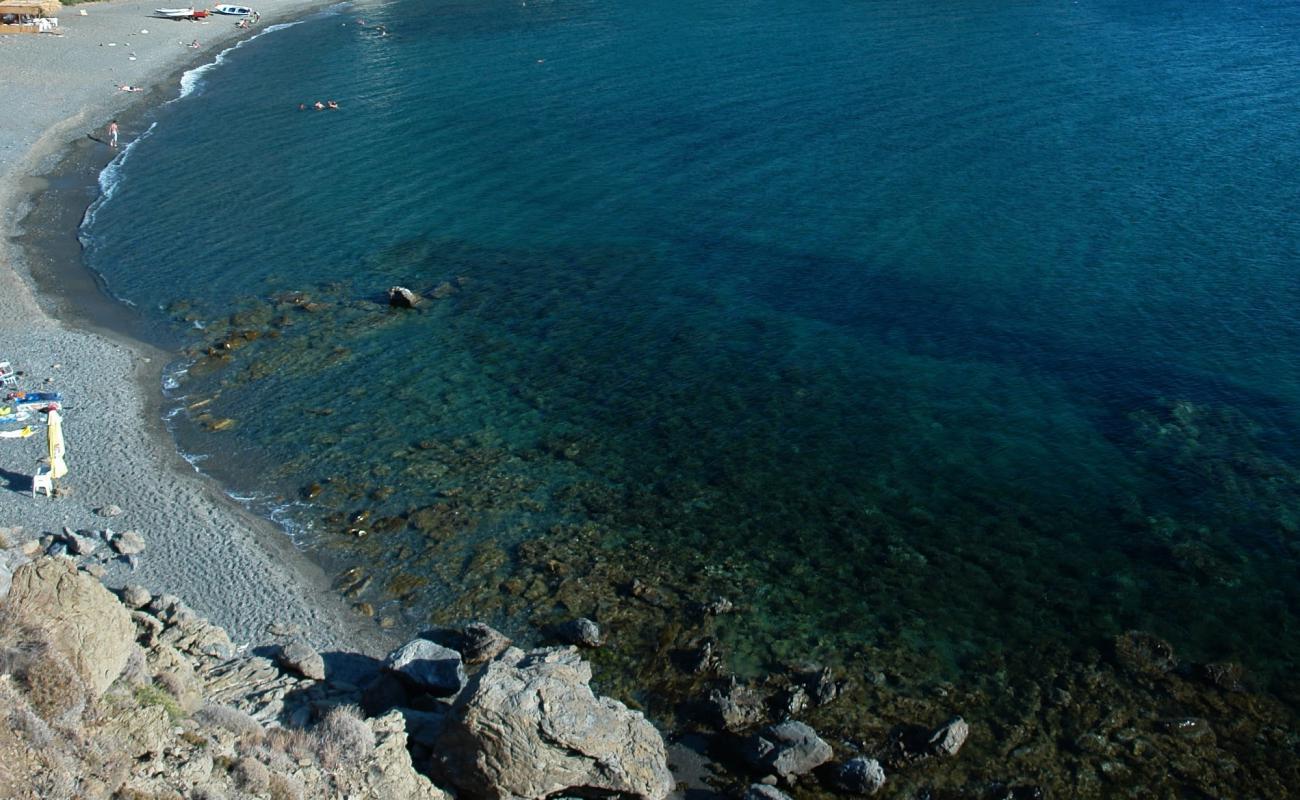 Photo of Zanakounta beach with light pebble surface