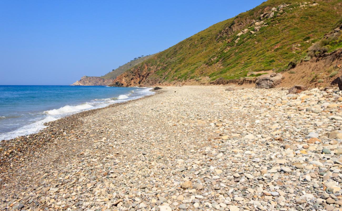 Photo of Paralia Kampia with gray pebble surface