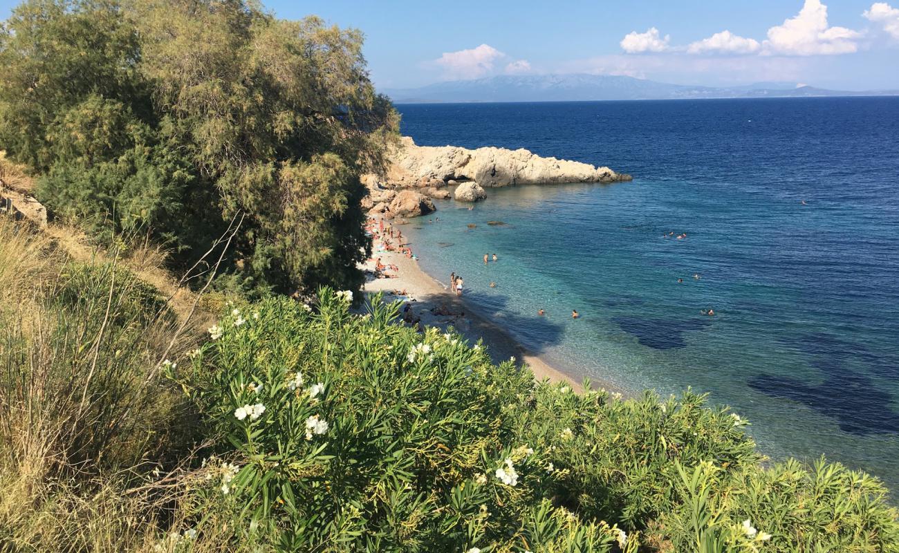 Photo of Myrsinidiou beach with light pebble surface