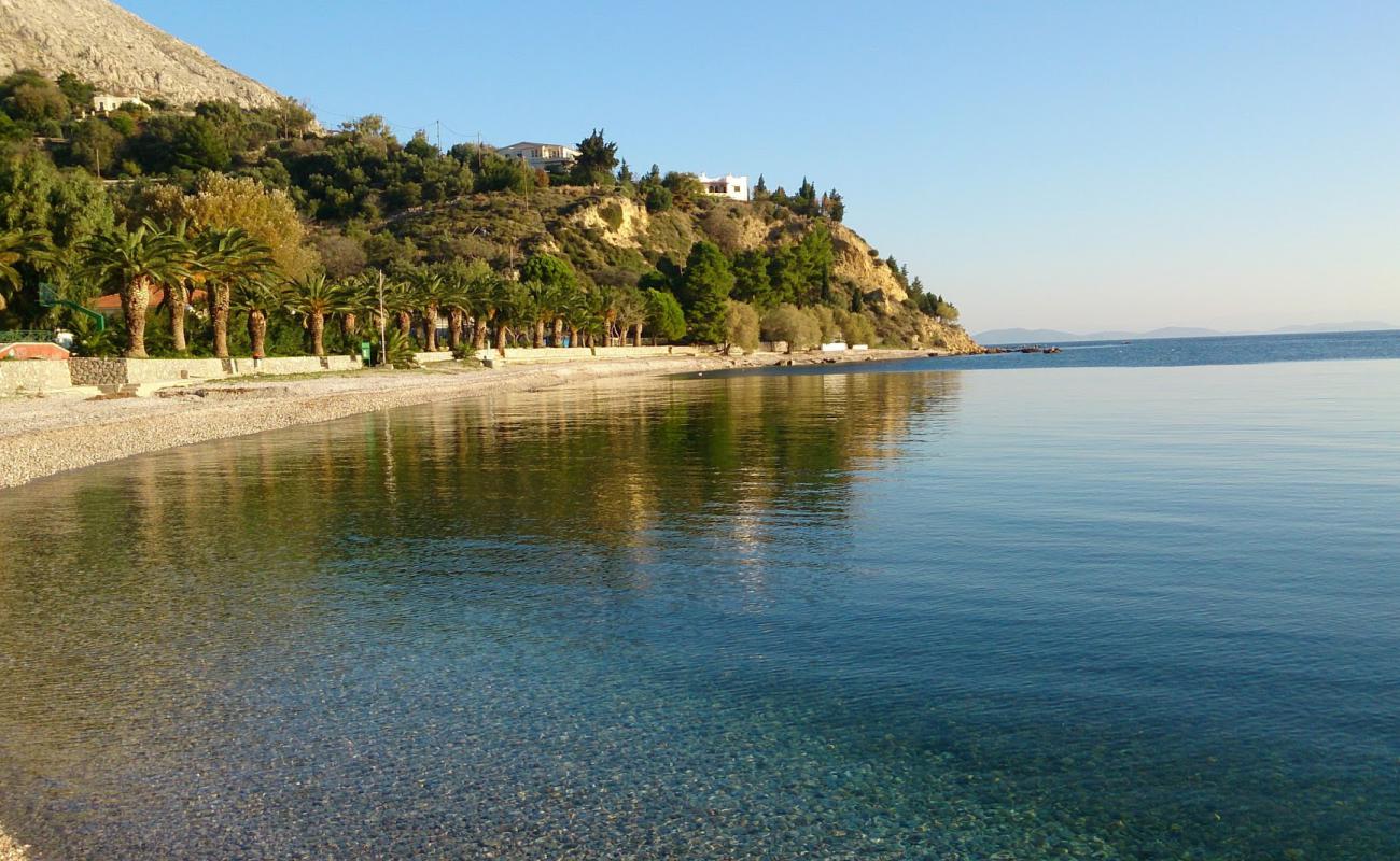 Photo of Paralia Daskalopetra with light fine pebble surface