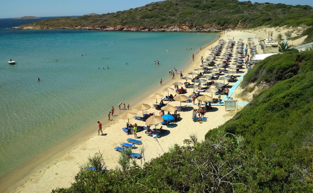 Photo of Golden sand beach with bright sand surface