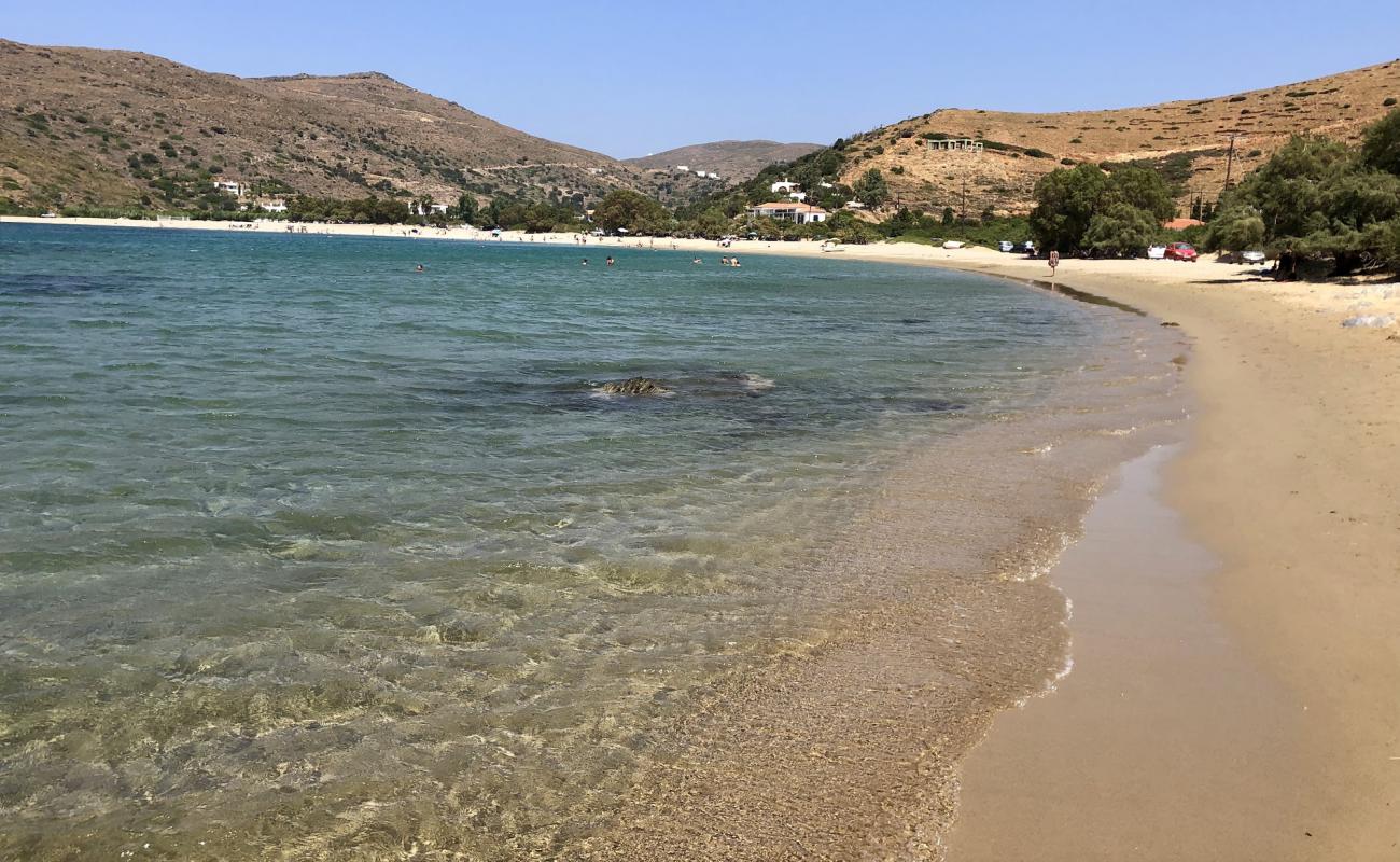 Photo of Paralia Fellos with bright sand surface