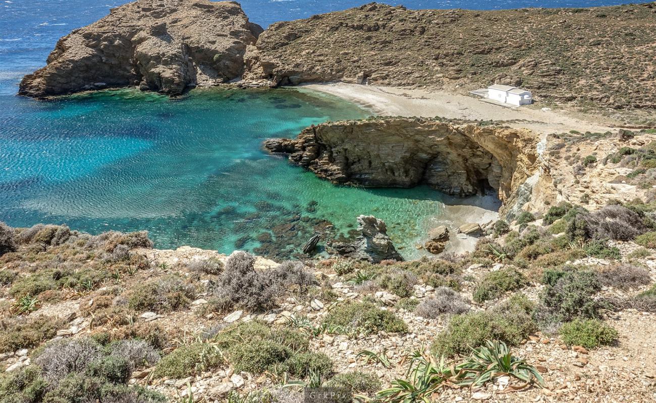 Photo of Paralia Pirgos with light fine pebble surface