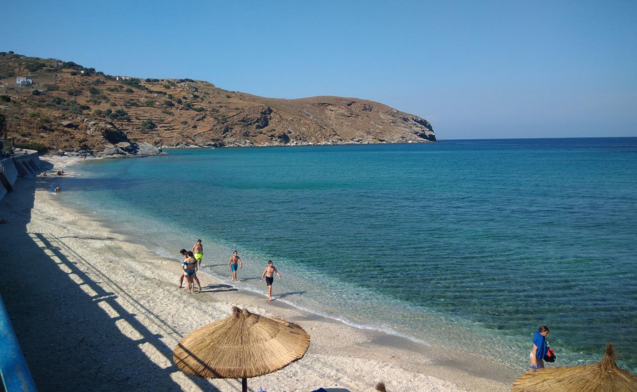 Photo of Gialia beach with light sand &  pebble surface