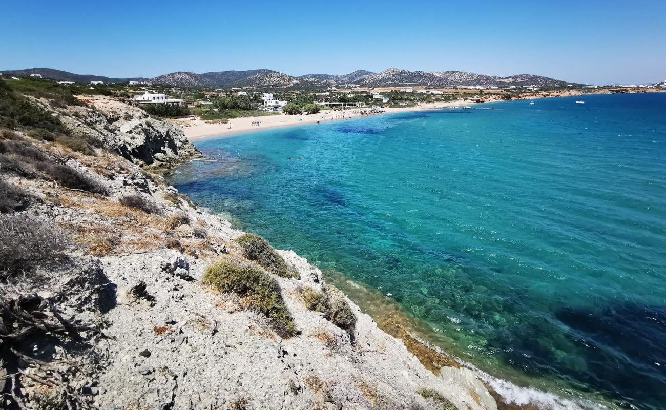 Photo of Paralia Soros with bright sand surface