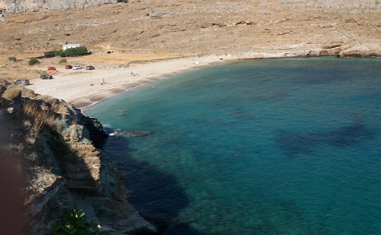 Photo of Paralia Sikamia with light sand &  pebble surface