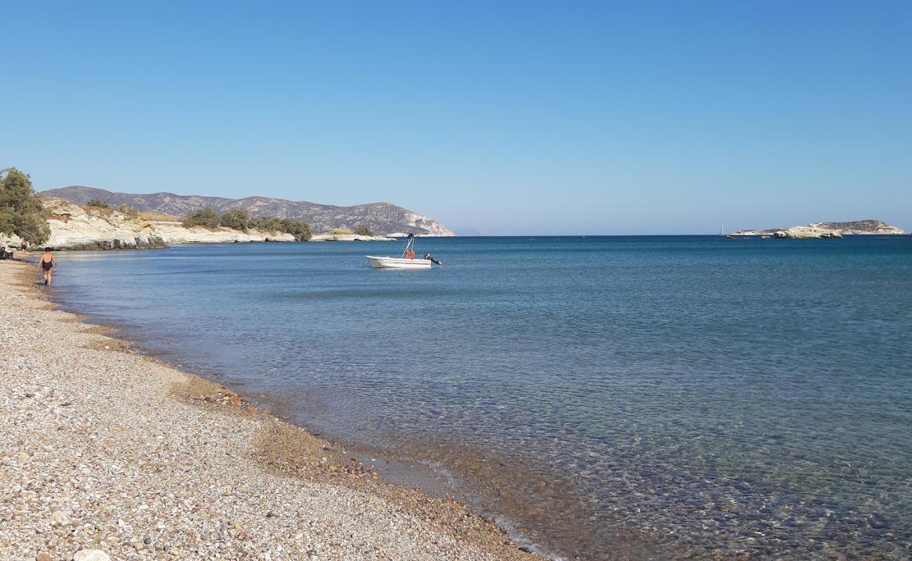 Photo of Aliki beach with light sand &  pebble surface