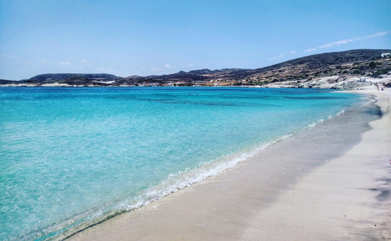 Photo of Prassa Beach II with bright fine sand surface