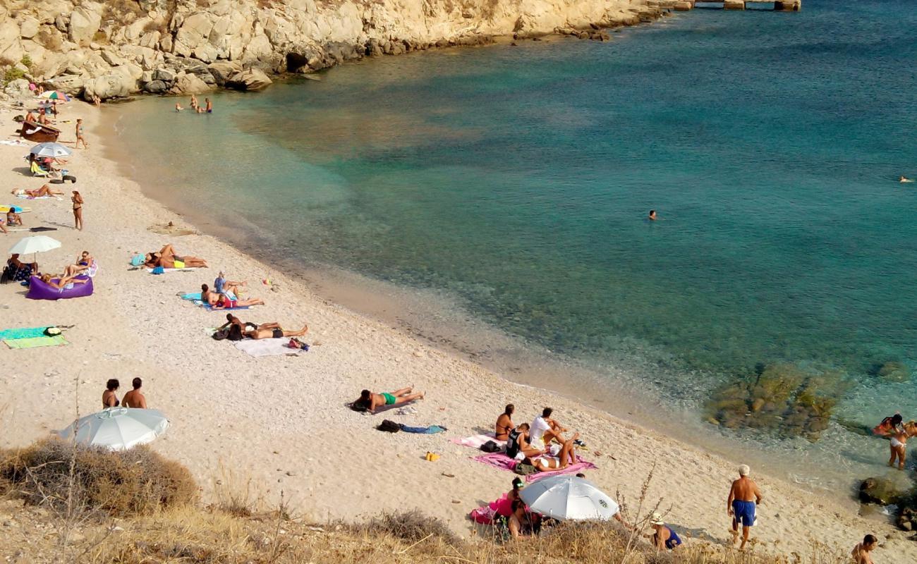 Photo of Loulos beach with brown fine pebble surface