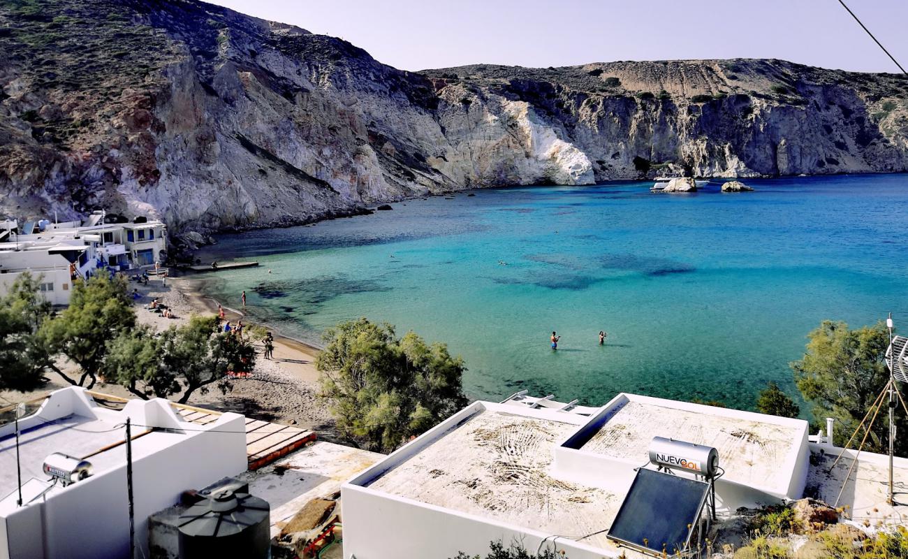 Photo of Firopotamos beach with light sand &  pebble surface