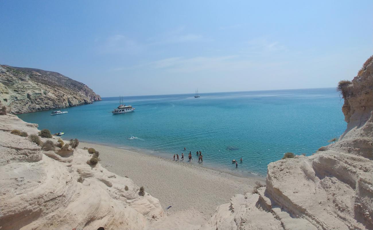 Photo of Kalamos beach with light fine pebble surface