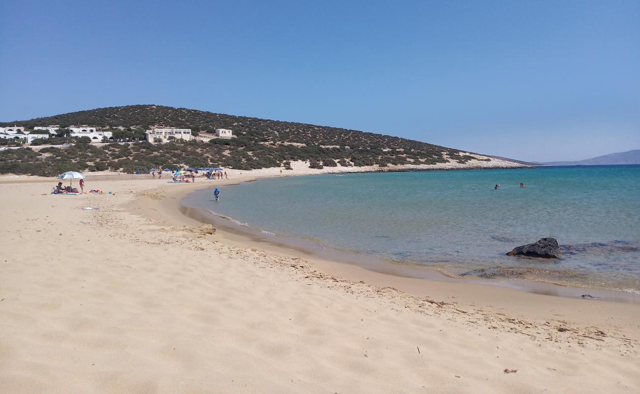 Photo of Pyrgaki beach with bright fine sand surface