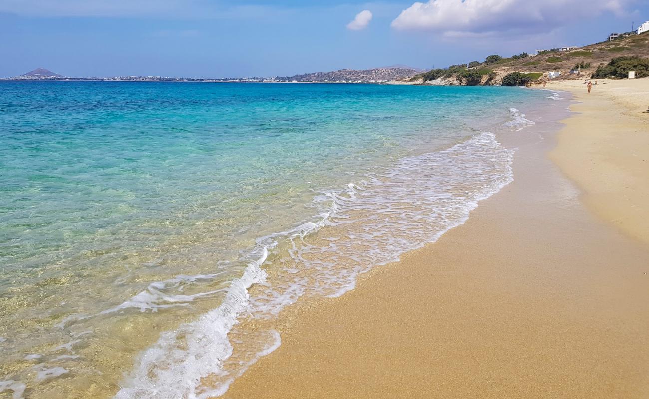 Photo of Orkos beach with bright fine sand surface