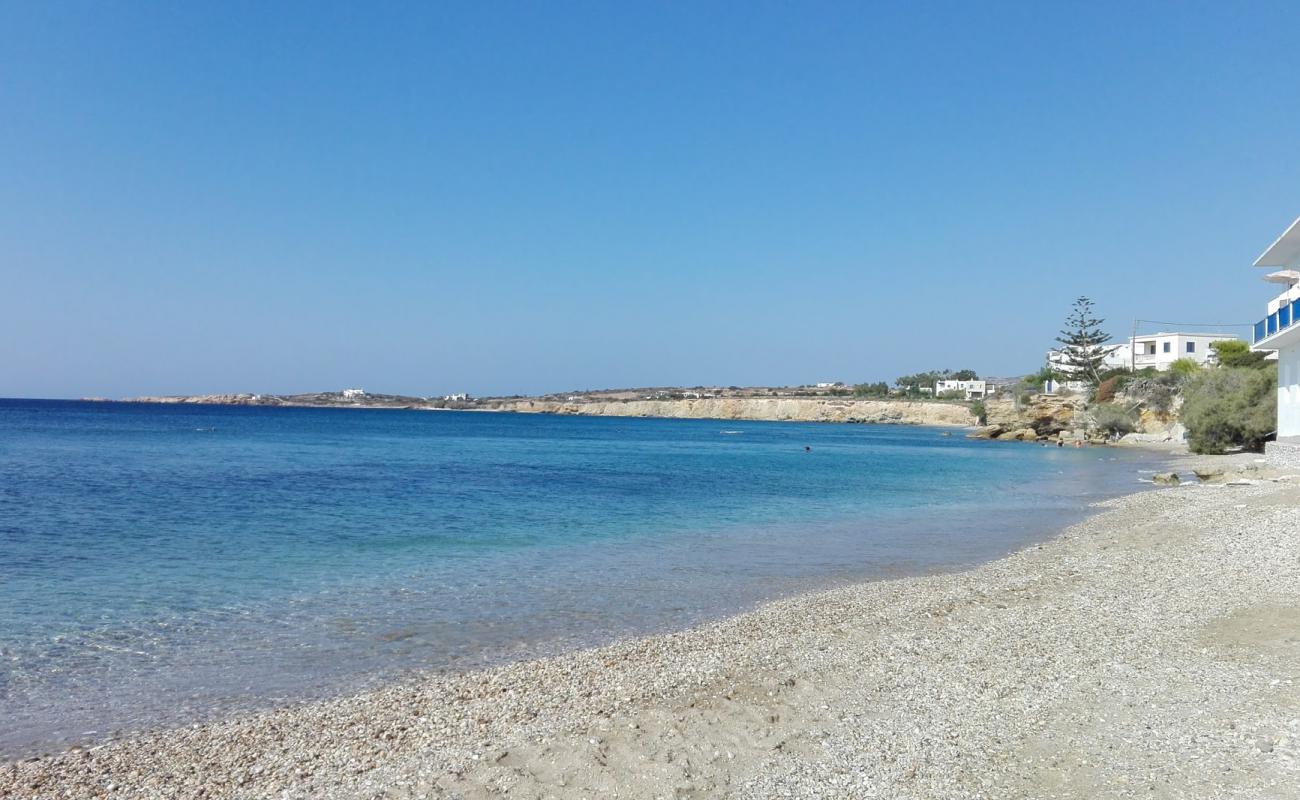 Photo of Drios beach with light sand &  pebble surface