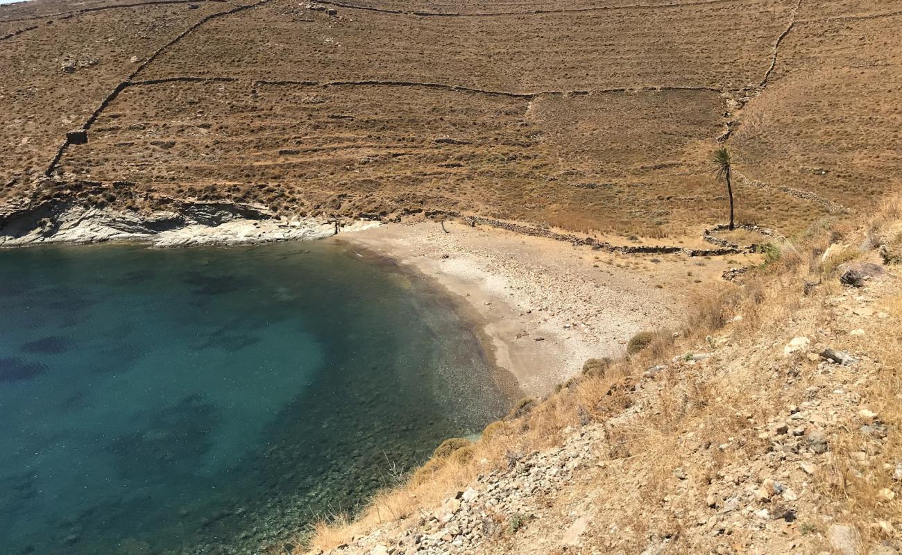 Photo of Kalogeros with black sand & pebble surface