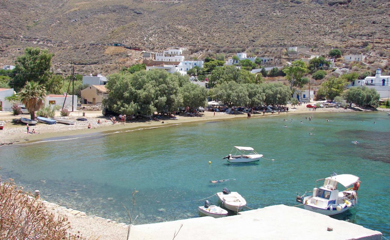 Photo of Megalo livadi with brown sand surface