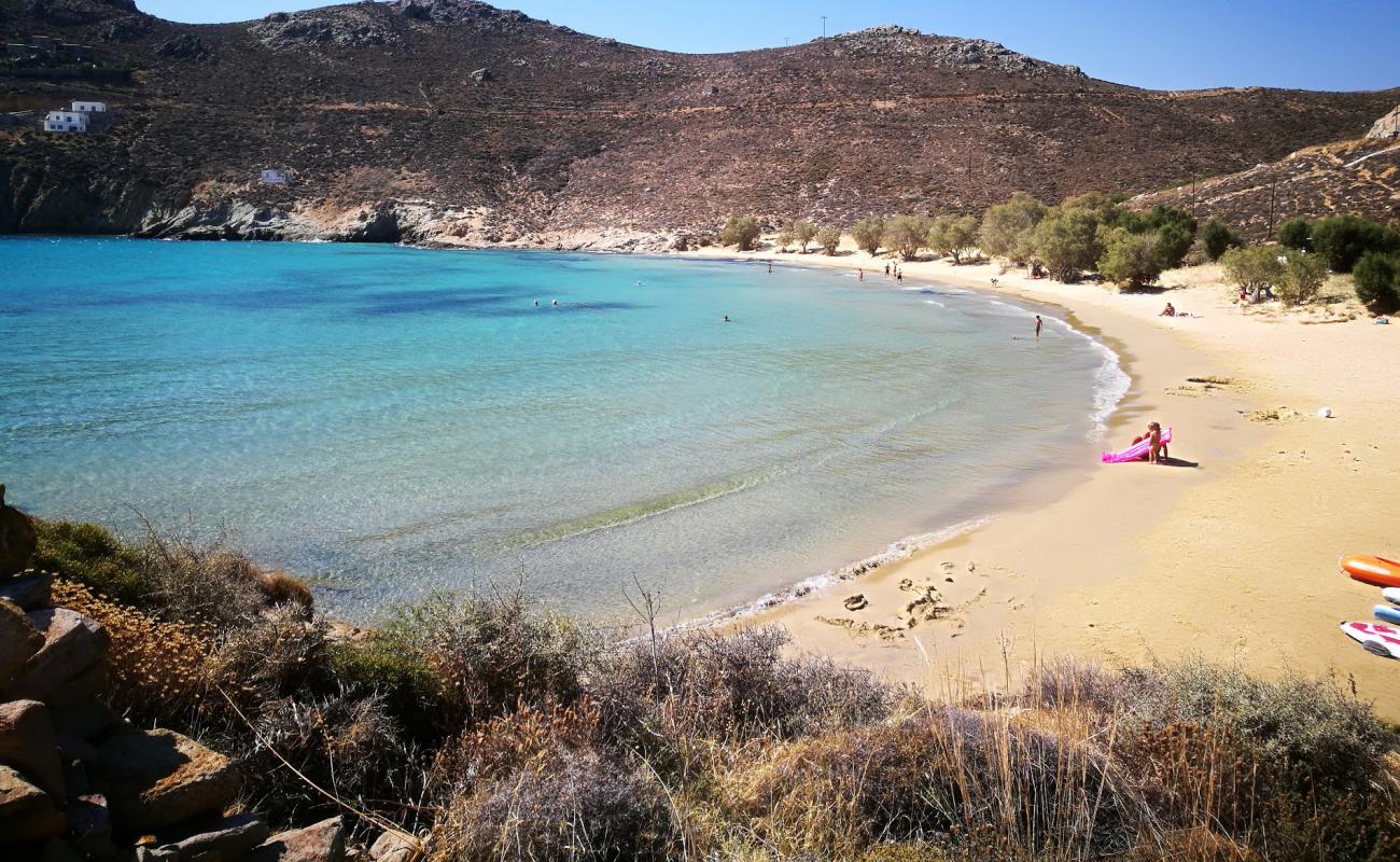 Photo of Psili Ammos beach with bright fine sand surface