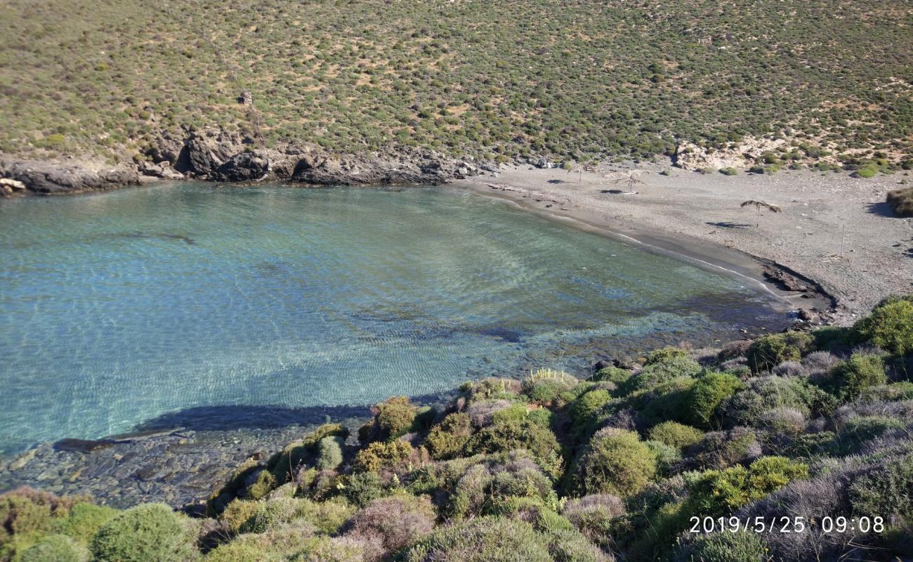 Photo of Marmari beach with gray sand surface