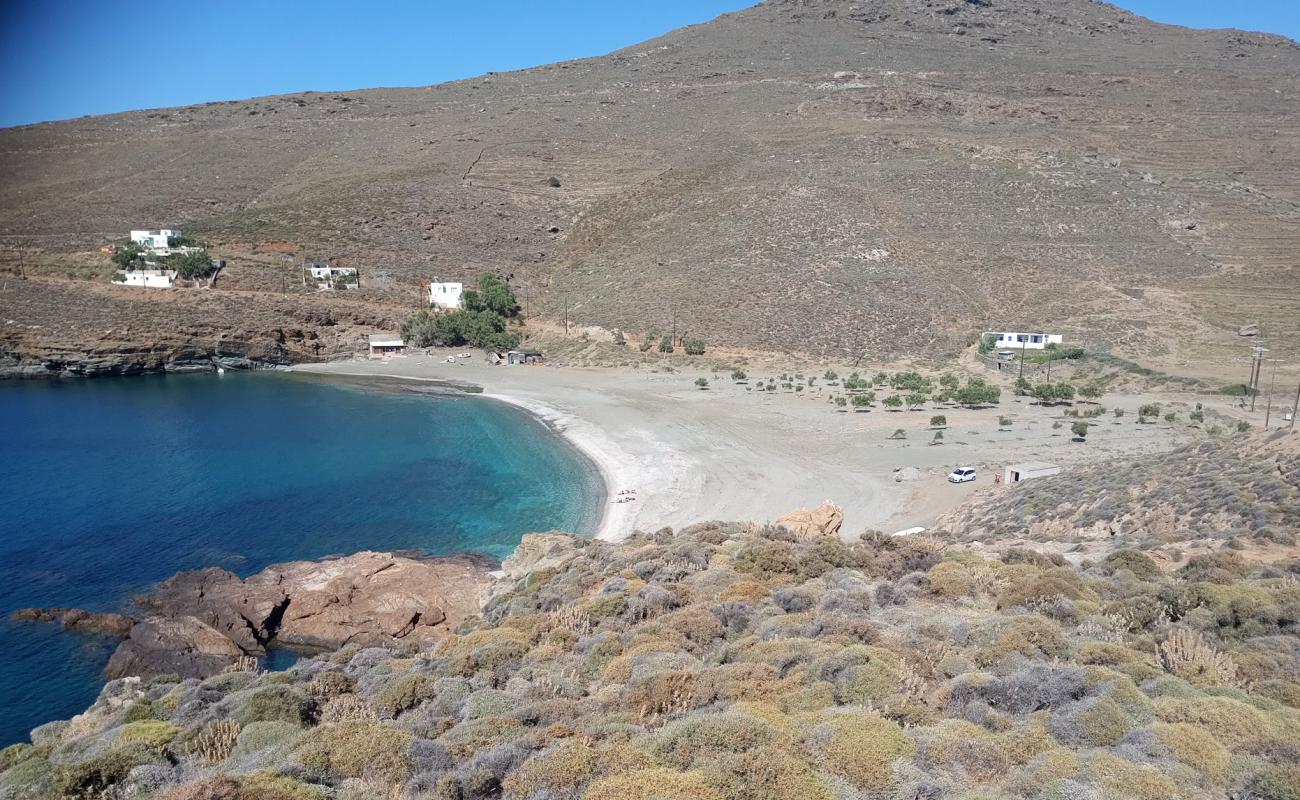 Photo of Paralia Agapiani with light sand &  pebble surface