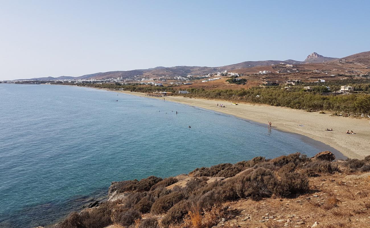 Photo of Agios Fokas with bright fine sand surface