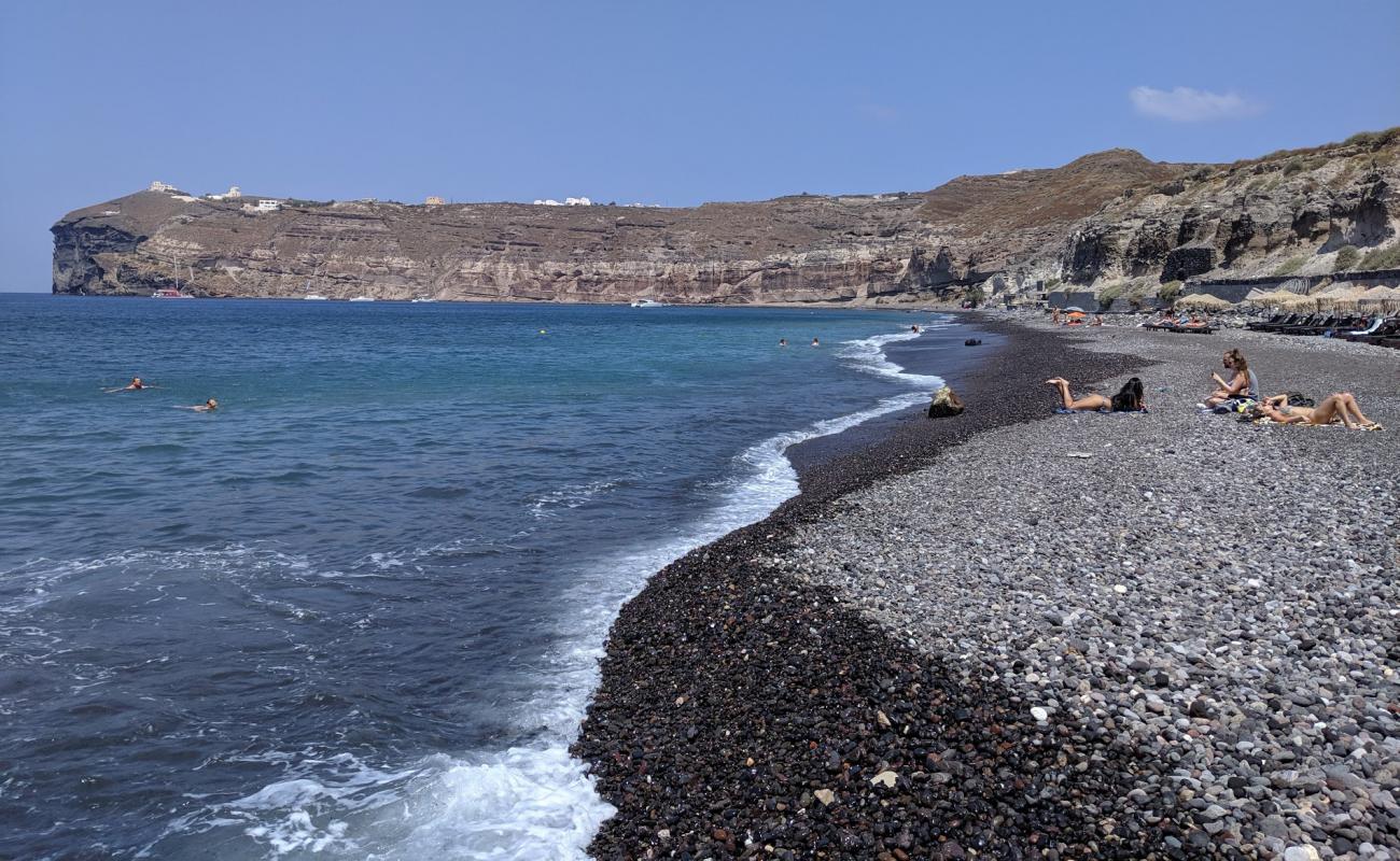 Photo of Mesa Pigadia beach with gray pebble surface