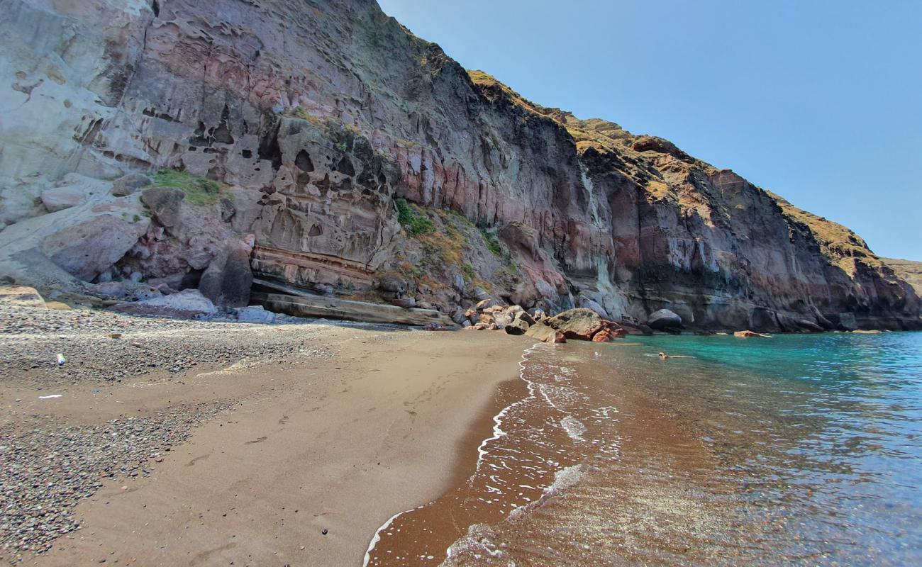 Photo of Thermes beach with gray sand &  pebble surface